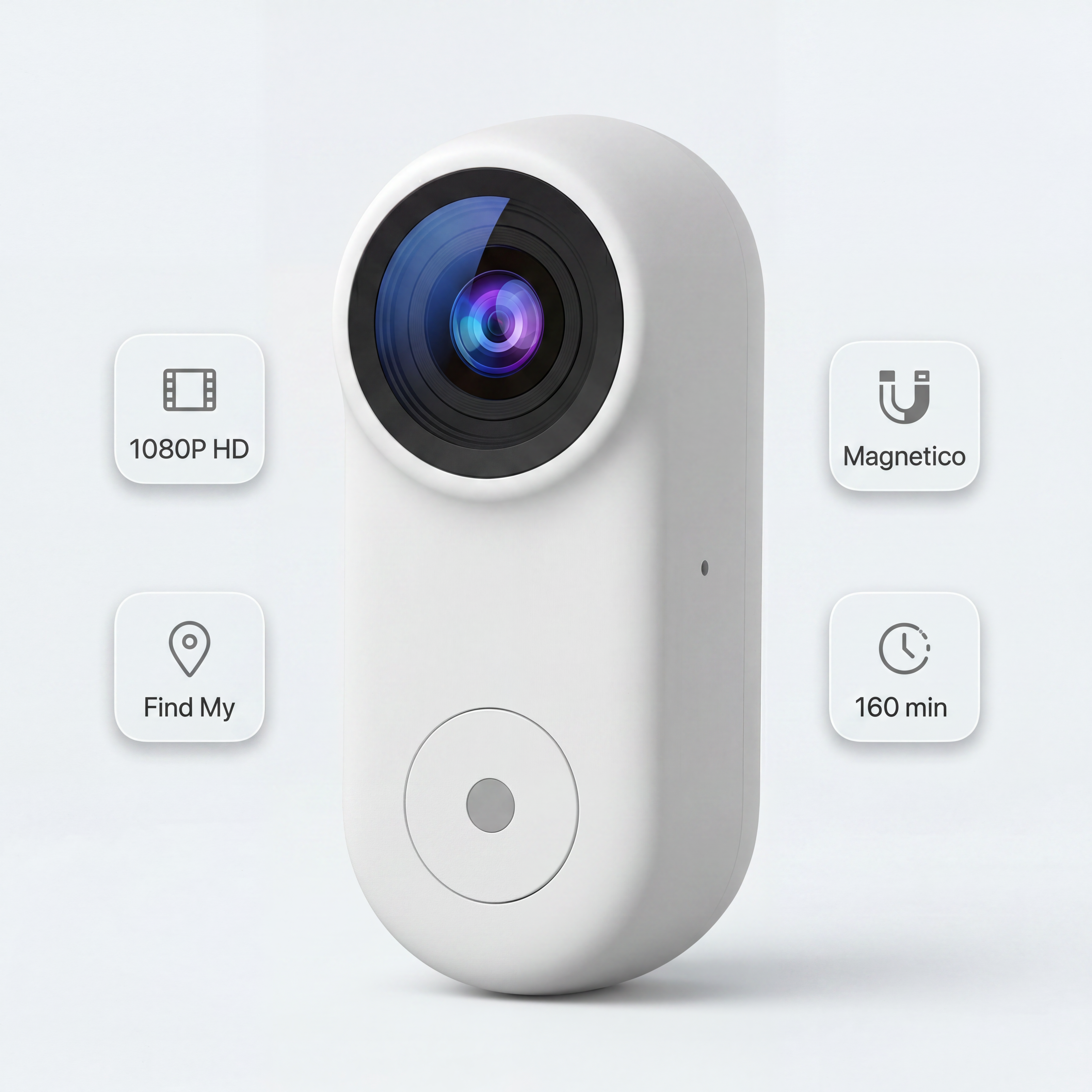 Mini Telecamera GPS per Cani e Gatti con Video POV 1080P